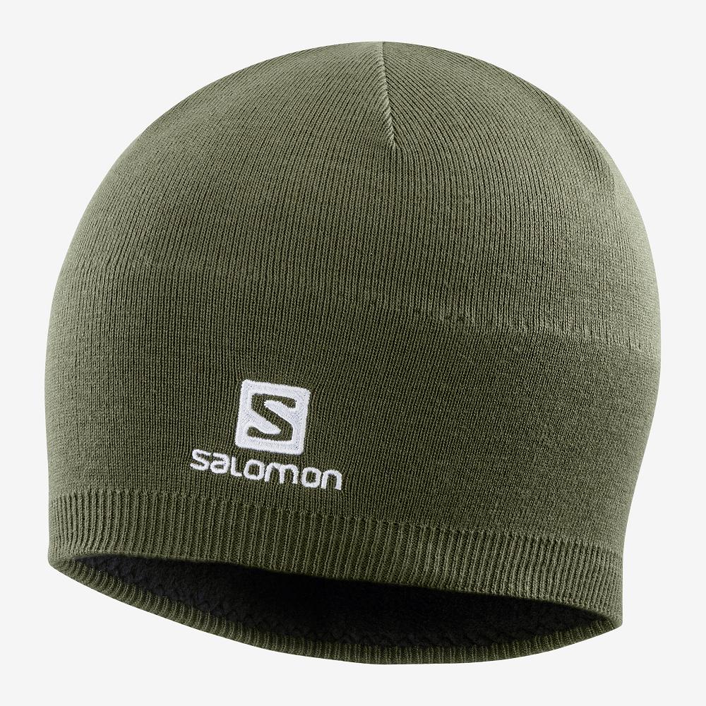 Bonnets Salomon Homme Vert - Salomon RS WARM - France (7591-AFNQE)